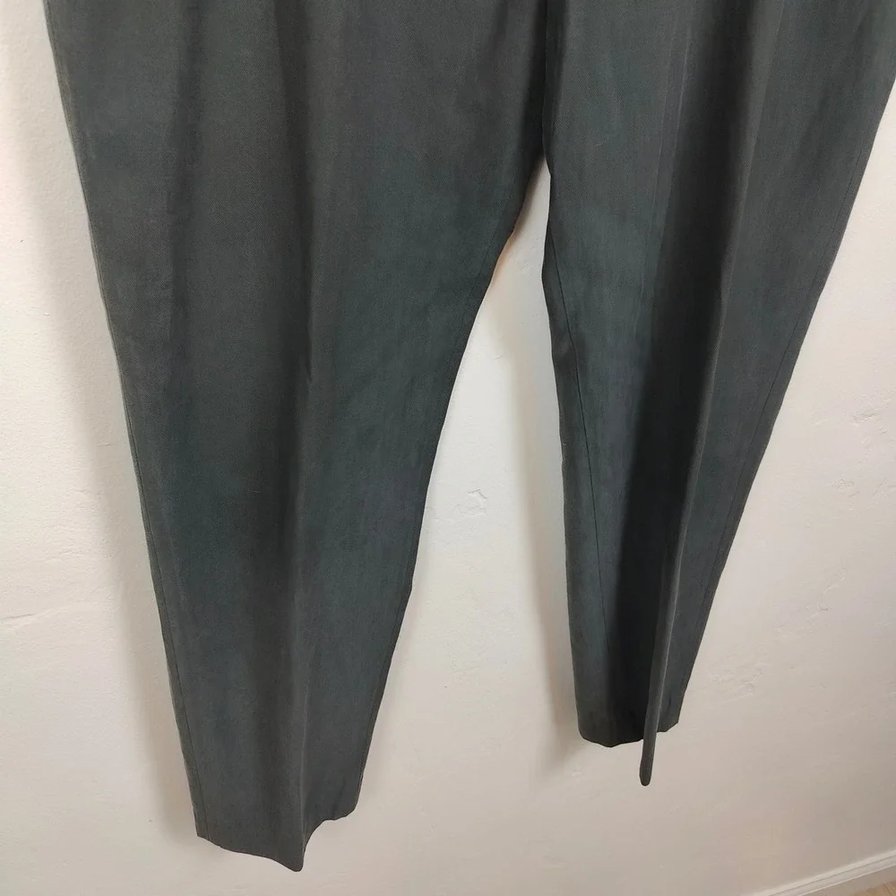 COS Mens Pants 36R Dark‎ Green Lyocell Cotton Blend Minimalist Quiet Luxury